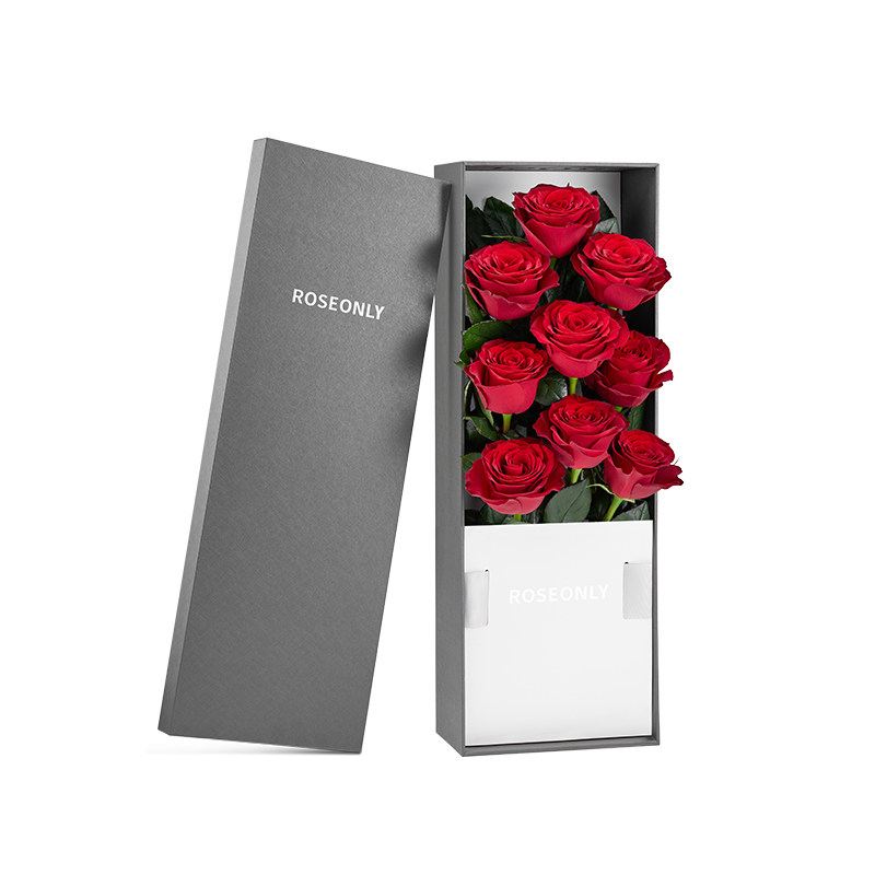 【鲜花】ROSEONLY诺誓心动花盒玫瑰花礼盒送女友情人节礼物生日