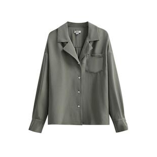 【自营】jason wu【李冰冰同款】轻奢高级夏威夷领衬衫女宽松落肩