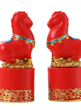 马年生肖马创意摆件马到成功