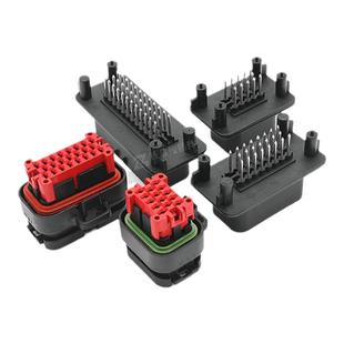 770680-1汽车防水连接器ECU线束插头PCB焊接公母对接端子776164-1