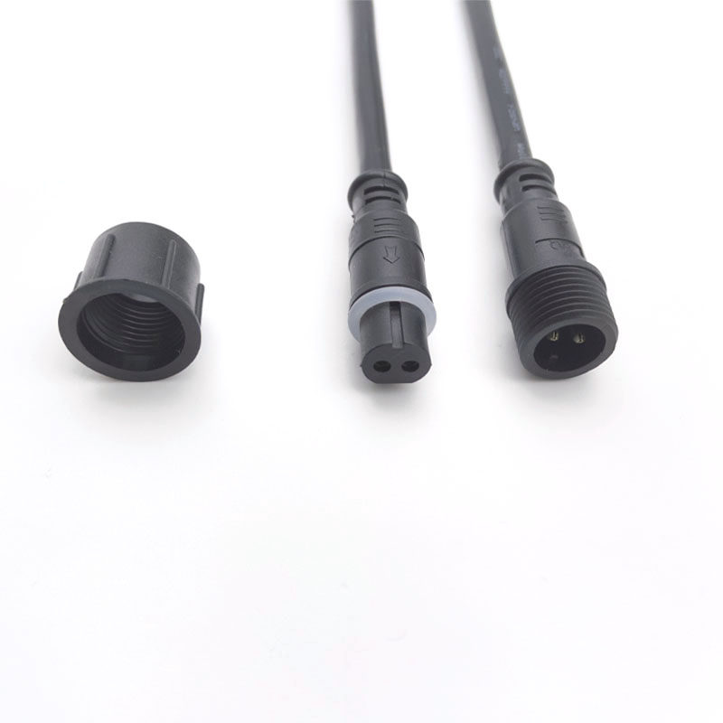 电线防水连接器接头公母对接LED电源接插件2芯3芯4芯工业航空插头