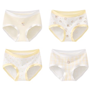 女童内裤纯棉a类全棉初中生中大童女孩发育期小学生儿童三角短裤