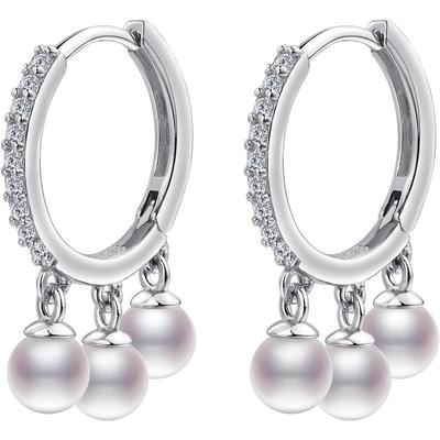 黛米S925银淡水小天女珍珠耳环女