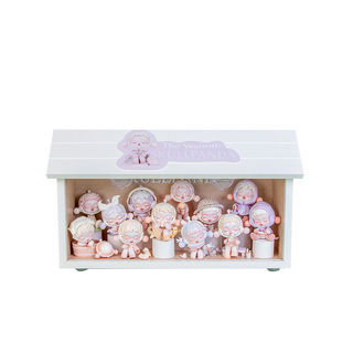 POPMART泡泡玛特 SKULLPANDA温度系列sp八代盲盒场景展示盒摆件