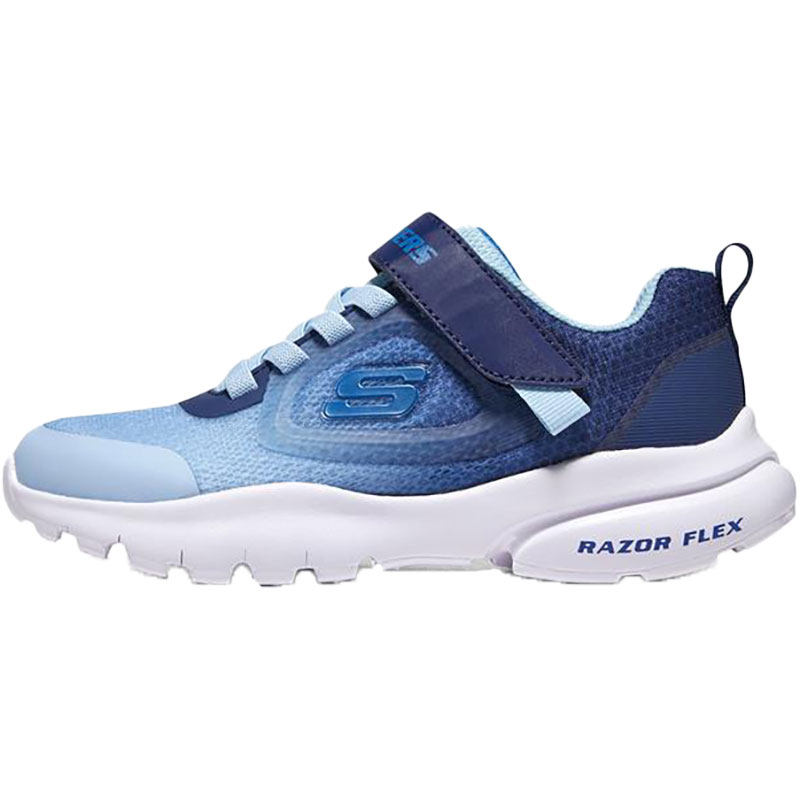 Skechers/斯凯奇正品新款大童轻便网面魔术贴渐变运动跑步鞋