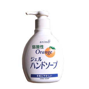 日本进口弱酸性橘子味洗手液无刺激性母婴可用抑菌清洁护手190ml