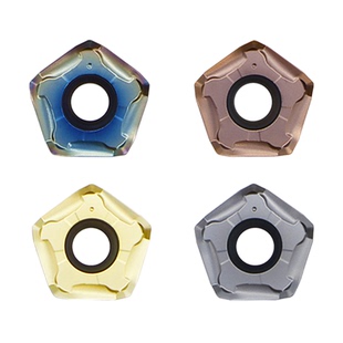 京瓷款双面10角刀片PNMU0905XNER快进给铣刀片MFPN66度面铣刀盘