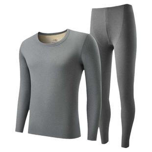 雅鹿保暖内衣男士加绒加厚秋衣秋裤套装男款绒德发热保温防寒冬季