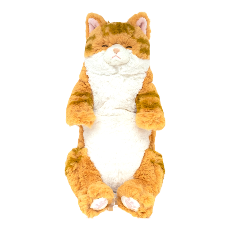 sunlemon仿真条纹瞌睡猫咪玩偶
