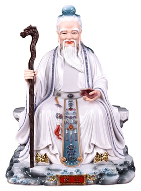 仿瓷药王孙思邈神像药王菩萨神医