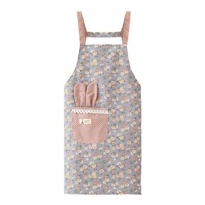 围裙韩版碎花厨房可爱薄款洋气