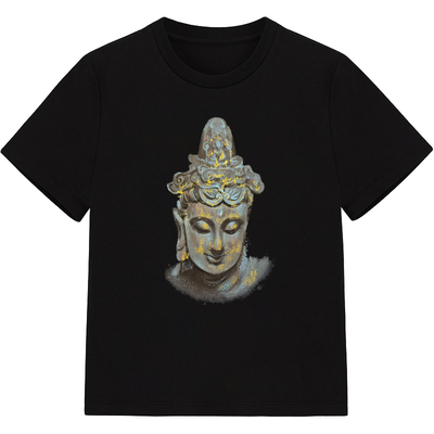 潮流短袖国风菩萨T恤印花