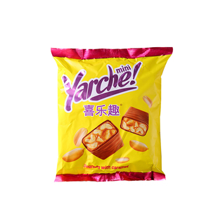 俄罗斯原装进口KDV黄花生巧克力夹心果仁糖果零食500g包邮