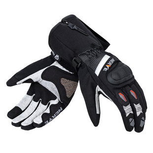 NERVE涅夫摩托车骑行电加热手套男加厚保暖防寒防水防摔触屏冬季