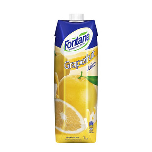 塞浦路斯进口芳塔娜西柚汁调酒葡萄柚子汁1L*2大瓶果汁无添加饮料