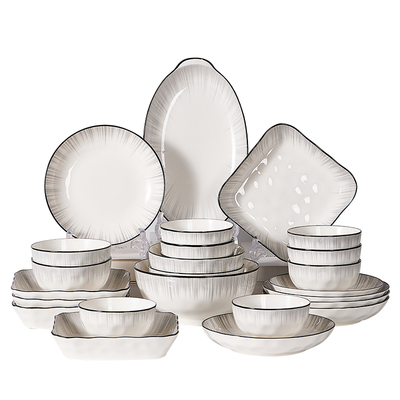 陶瓷饭碗家用餐具釉下彩可微波炉