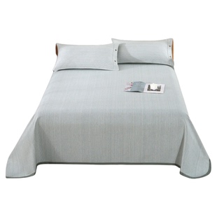 外贸尾单~老粗布凉席床单粗麻布亚麻冷感加厚纯棉不起皱夏季凉感