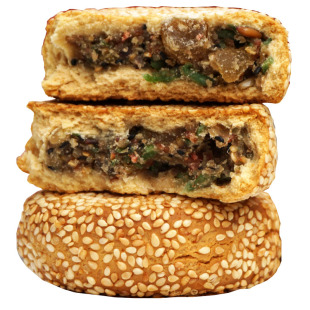 安徽合肥特产大麻饼正宗老式冰糖芝麻饼传统五仁月饼糕点小吃礼盒