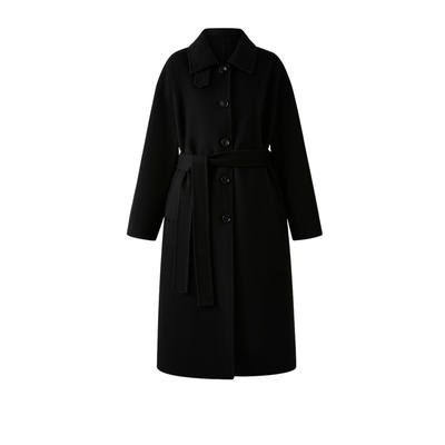 【绵羊毛+山羊绒】PRICH简约气质双面毛呢大衣2025冬季新品外套女