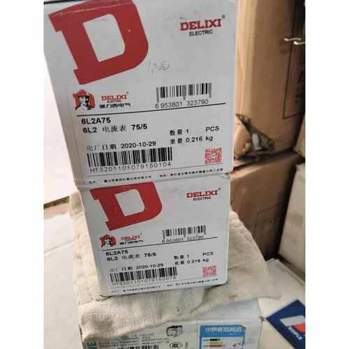 在线议价德力西6L2A75电流表，75/5A，全新原装，带包装盒，库
