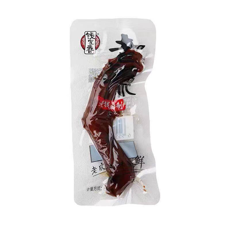 钱家香老卤鸭爪土鸭掌酱卤味鸭爪鸭脖开袋即食网红休闲熟食小零食