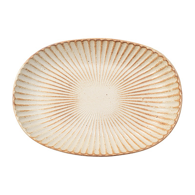 涧山集日式餐具陶瓷盘椭圆盘