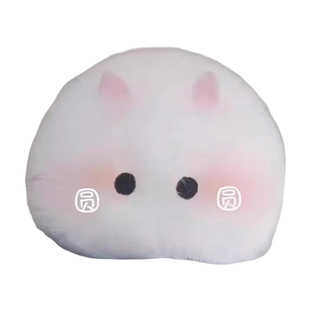 可爱毛绒绒小兔子发夹女光遇cos头饰前额刘海头顶夹无痕一字发卡