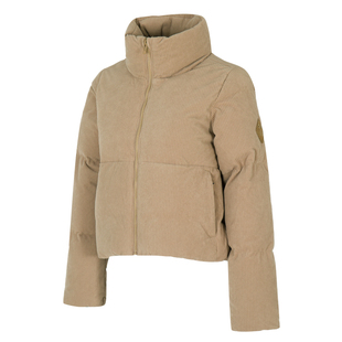 UA安德玛女装羽绒服短款官方正品2025冬季新款灯芯绒保暖羽绒外套