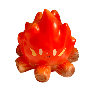 创意可爱篝火小夜灯床头睡眠氛围灯桌面发光摆件生日礼物拍照道具