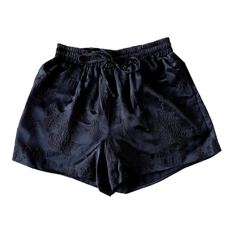 中式真丝休闲短裤舒服凉爽