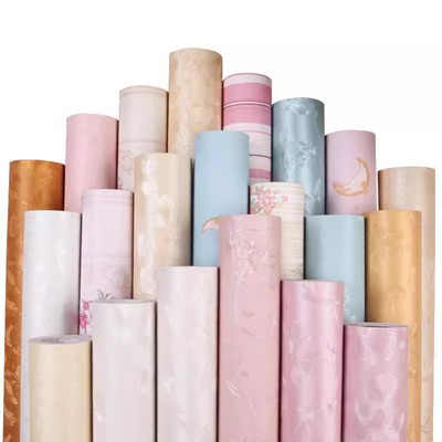 墙纸自粘防水卧室温馨翻新