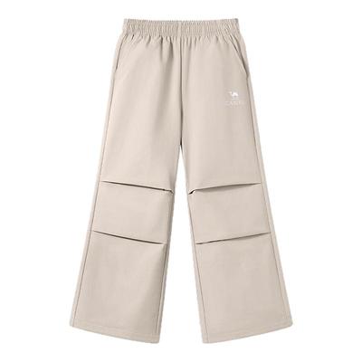 骆驼儿童红色工装裤加绒长裤新年