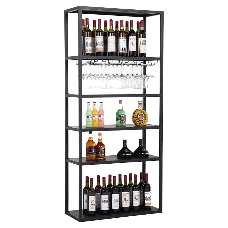 超市红酒柜中岛酒架酒庄葡萄酒白酒展示架落地红酒架组合放酒货架