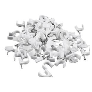 固定器卡子线卡圆形圆型网线布线器夹塑料理线墙线神器线走线线路