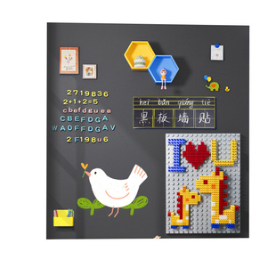 黑板贴墙贴儿童家用磁吸小黑板墙上画画板涂鸦无尘学习小学生家教学可擦磁性可移除不伤墙贴墙黑板贴纸写字板