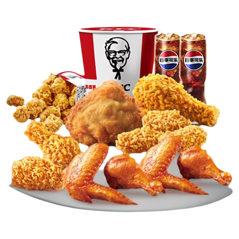 【下拉享补贴价】牛约堡单人自选4件套饿了么外卖券非代下单