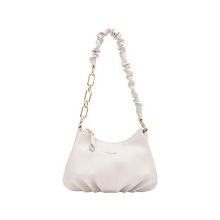 森马包包极简风腋下包女设计感软皮手提包褶皱云朵包莫兰迪斜挎包