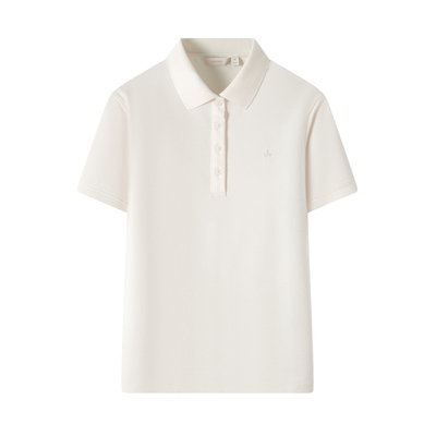 Navigare老钱风白色POLO衫