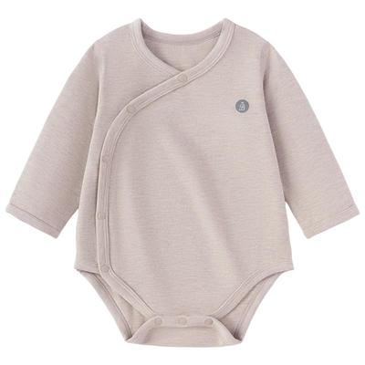 babylove婴儿包屁衣秋冬款三角哈衣爬服宝宝保暖睡衣竹丽尔家居服