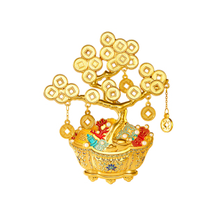 故宫淘宝｜摇钱树冰箱贴博物馆文创招财发财树盆景新年礼物伴手礼