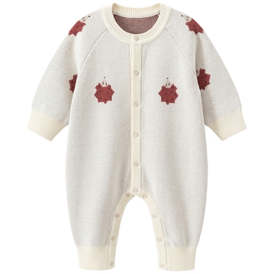 乖奇熊婴儿纯棉保暖洋气针织衫