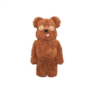 bearbrick400%暴力熊摆件狼兔羊 积木熊毛绒公仔艾摩甜饼怪芝麻街