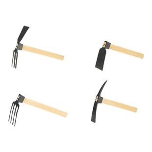 园艺锄草小锄头家用挖土种花菜除草锄锰钢农用羊角耙洋镐两用锄头