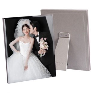 婚纱照摆台定制结婚照片相框加打印洗结婚照相片做成水晶相册摆件