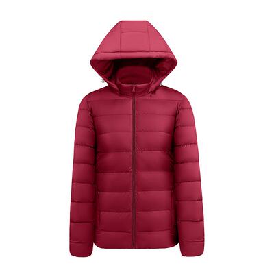 轻薄羽绒服女立领百搭新款拆卸帽