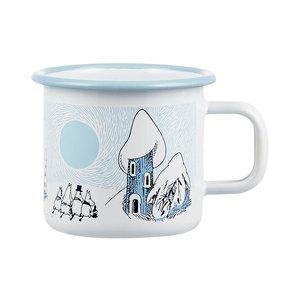 芬兰muurla snowy valley雪中姆明谷moomin搪瓷杯收纳篮蜡烛砧板