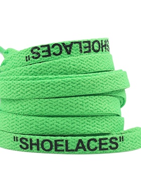 适配OFF-WHITE回天之力OW字母AJ1 AF1联名鞋带扁平 SHOELACES紫橙