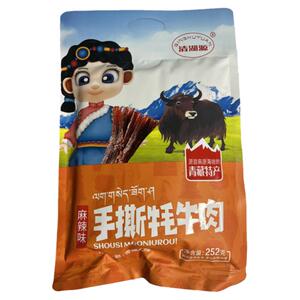 青海西宁清湖源臧家阿哥手撕牦牛肉高原特产藏族零食独立包装252g