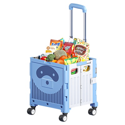 Babyview购物车买菜小拉车家用超轻便折叠小推车取快递拖车手拉车