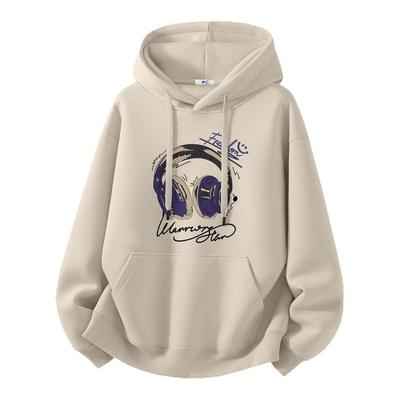 回力连帽卫衣男款冬季加绒套头